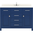 Modern Fittings Caroline 48" Single Bath Vanity with Quartz Top and Square Sink