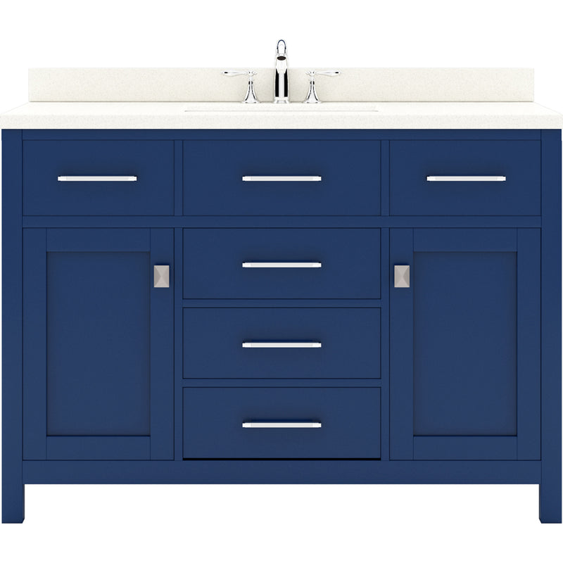 Modern Fittings Caroline 48" Single Bath Vanity with Quartz Top and Square Sink