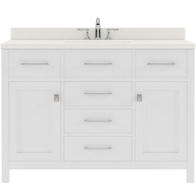 Modern Fittings Caroline 48" Single Bath Vanity with Quartz Top and Square Sink