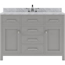 Modern Fittings Caroline 48" Single Bath Vanity with Marble Top and Round Sink