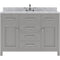 Modern Fittings Caroline 48" Single Bath Vanity with Marble Top and Round Sink