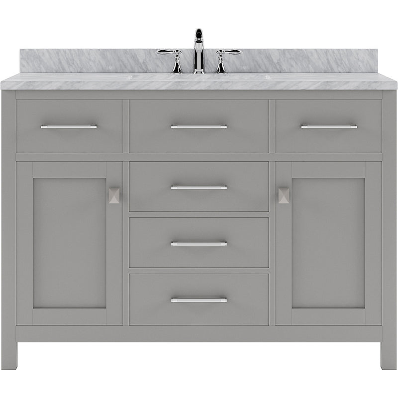 Modern Fittings Caroline 48" Single Bath Vanity with Marble Top and Round Sink