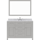 Modern Fittings Caroline 48" Single Bath Vanity with Marble Top and Round Sink