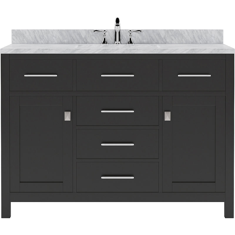 Modern Fittings Caroline 48" Single Bath Vanity with Marble Top and Round Sink