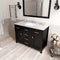 Modern Fittings Caroline 48" Single Bath Vanity with Marble Top and Round Sink Faucet