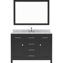 Modern Fittings Caroline 48" Single Bath Vanity with Marble Top and Round Sink