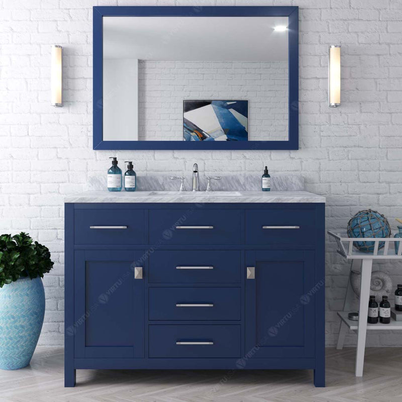 Modern Fittings Caroline 48" Single Bath Vanity with Marble Top and Round Sink