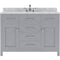 Modern Fittings Caroline 48" Single Bath Vanity with Marble Top and Round Sink