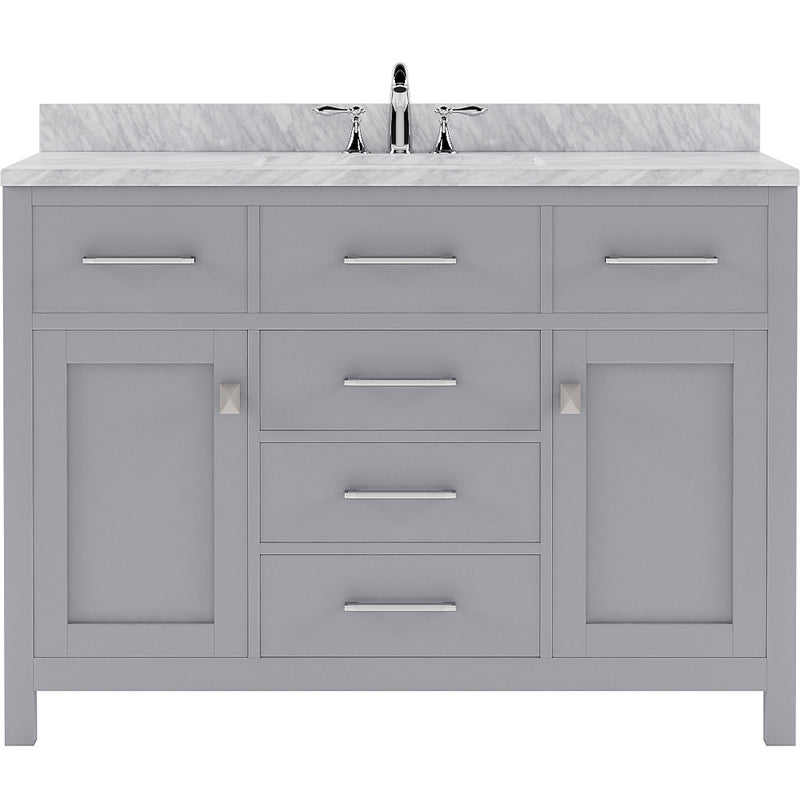 Modern Fittings Caroline 48" Single Bath Vanity with Marble Top and Round Sink