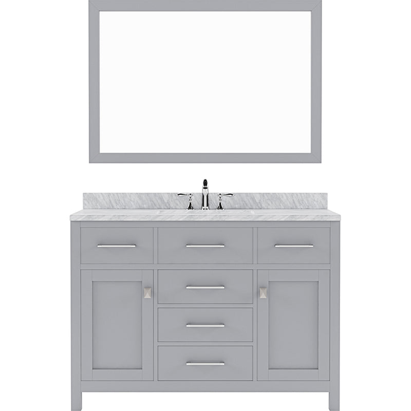 Modern Fittings Caroline 48" Single Bath Vanity with Marble Top and Round Sink