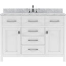 Modern Fittings Caroline 48" Single Bath Vanity with Marble Top and Round Sink