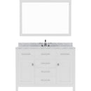 Modern Fittings Caroline 48" Single Bath Vanity with Marble Top and Round Sink