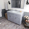 Modern Fittings Caroline 48" Single Bath Vanity with Marble Top and Square Sink