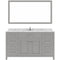 Modern Fittings Caroline 60" Single Bath Vanity with Cultured Marble Quartz Top and Square Sink