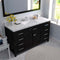 Modern Fittings Caroline 60" Single Bath Vanity with Cultured Marble Quartz Top and Square Sink