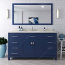 Modern Fittings Caroline 60" Single Bath Vanity with Quartz Top and Round Sink Faucet