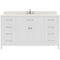 Modern Fittings Caroline 60" Single Bath Vanity with Quartz Top and Round Sink