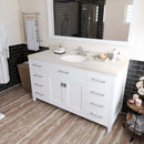 Modern Fittings Caroline 60" Single Bath Vanity with Quartz Top and Round Sink