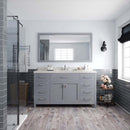 Modern Fittings Caroline 60" Single Bath Vanity with Quartz Top and Square Sink