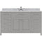 Modern Fittings Caroline 60" Single Bath Vanity with Marble Top and Round Sink