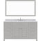 Modern Fittings Caroline 60" Single Bath Vanity with Marble Top and Round Sink Faucet