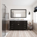 Modern Fittings Caroline 60" Single Bath Vanity with Marble Top and Round Sink