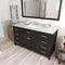 Modern Fittings Caroline 60" Single Bath Vanity with Marble Top and Square Sink