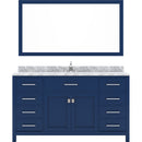 Modern Fittings Caroline 60" Single Bath Vanity with Marble Top and Square Sink Faucet