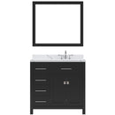 Modern Fittings Caroline Parkway 36" Single Bath Vanity with Calacatta Quartz Top and Round Sink