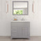 Modern Fittings Caroline Parkway 36" Single Bath Vanity with Calacatta Quartz Top and Round Sink