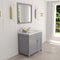 Modern Fittings Caroline Parkway 36" Single Bath Vanity with Calacatta Quartz Top and Round Sink Faucet