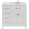 Modern Fittings Caroline Parkway 36" Single Bath Vanity with Calacatta Quartz Top and Round Sink