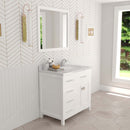 Modern Fittings Caroline Parkway 36" Single Bath Vanity with Calacatta Quartz Top and Round Sink