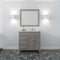 Modern Fittings Caroline Parkway 36" Single Bath Vanity with Cultured Marble Quartz Top and Round Sink Faucet