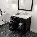 Modern Fittings Caroline Parkway 36" Single Bath Vanity with Cultured Marble Quartz Top and Round Sink Faucet