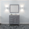 Modern Fittings Caroline Parkway 36" Single Bath Vanity with Cultured Marble Quartz Top and Square Sink