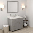 Modern Fittings Caroline Parkway 36" Single Bath Vanity with Quartz Top and Round Sink Faucet