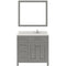 Modern Fittings Caroline Parkway 36" Single Bath Vanity with Quartz Top and Round