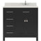 Modern Fittings Caroline Parkway 36" Single Bath Vanity with Quartz Top and Round