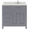 Modern Fittings Caroline Parkway 36" Single Bath Vanity with Quartz Top and Round