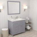 Modern Fittings Caroline Parkway 36" Single Bath Vanity with Quartz Top and Round