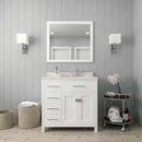 Modern Fittings Caroline Parkway 36" Single Bath Vanity with Quartz Top and Round