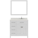 Modern Fittings Caroline Parkway 36" Single Bath Vanity with Quartz Top and Round