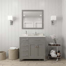 Modern Fittings Caroline Parkway 36" Single Bath Vanity with Quartz Top and Square Sink