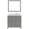 Modern Fittings Caroline Parkway 36" Single Bath Vanity with Quartz Top and Square Sink