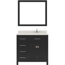 Modern Fittings Caroline Parkway 36" Single Bath Vanity with Quartz Top and Square Sink