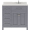 Modern Fittings Caroline Parkway 36" Single Bath Vanity with Quartz Top and Square Sink