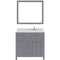 Modern Fittings Caroline Parkway 36" Single Bath Vanity with Quartz Top and Square Sink Faucet