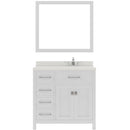 Modern Fittings Caroline Parkway 36" Single Bath Vanity with Quartz Top and Square Sink