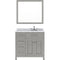 Modern Fittings Caroline Parkway 36" Single Bath Vanity with Marble Top and Square Sink Faucet